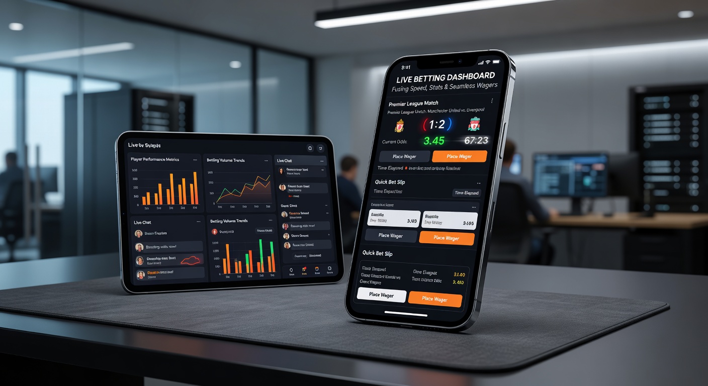Close-up of a mobile interface highlighting stats overlays, live odds ticker, and seamless bet slip integration on a basketball game dashboard